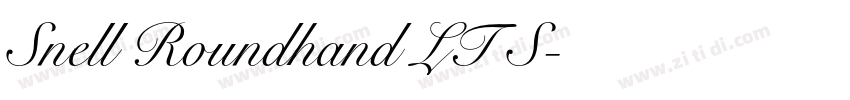 Snell Roundhand LT S字体转换